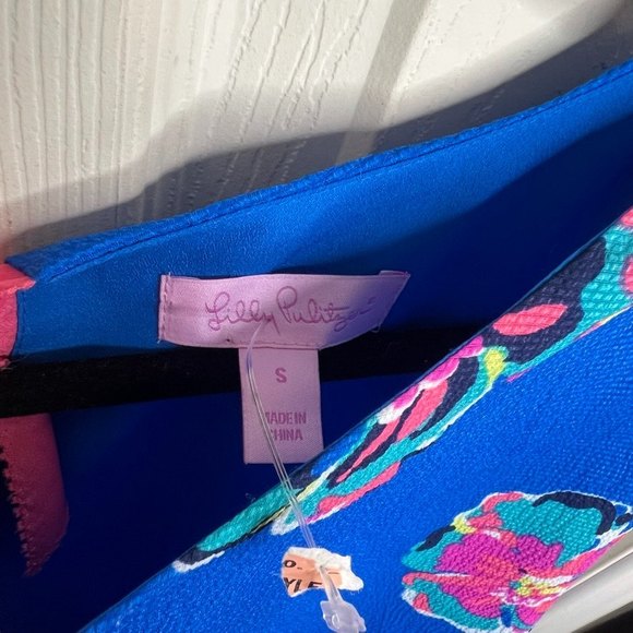 Lily Pulitzer Royce Blue of Corsage Auburn Dress Floral Small - Picture 6 of 10